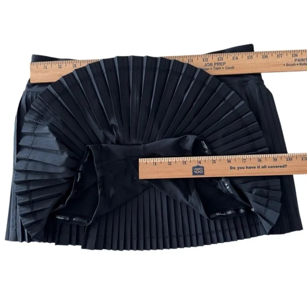 Lululemon Pleat To Street Skirt II Black Size 8